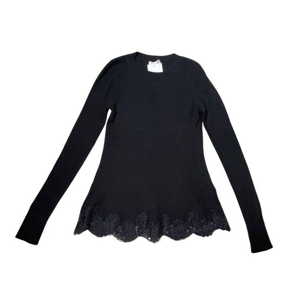 NEW REBECCA TAYLOR Lace Trim Sweater - XS - Picture 4 of 8